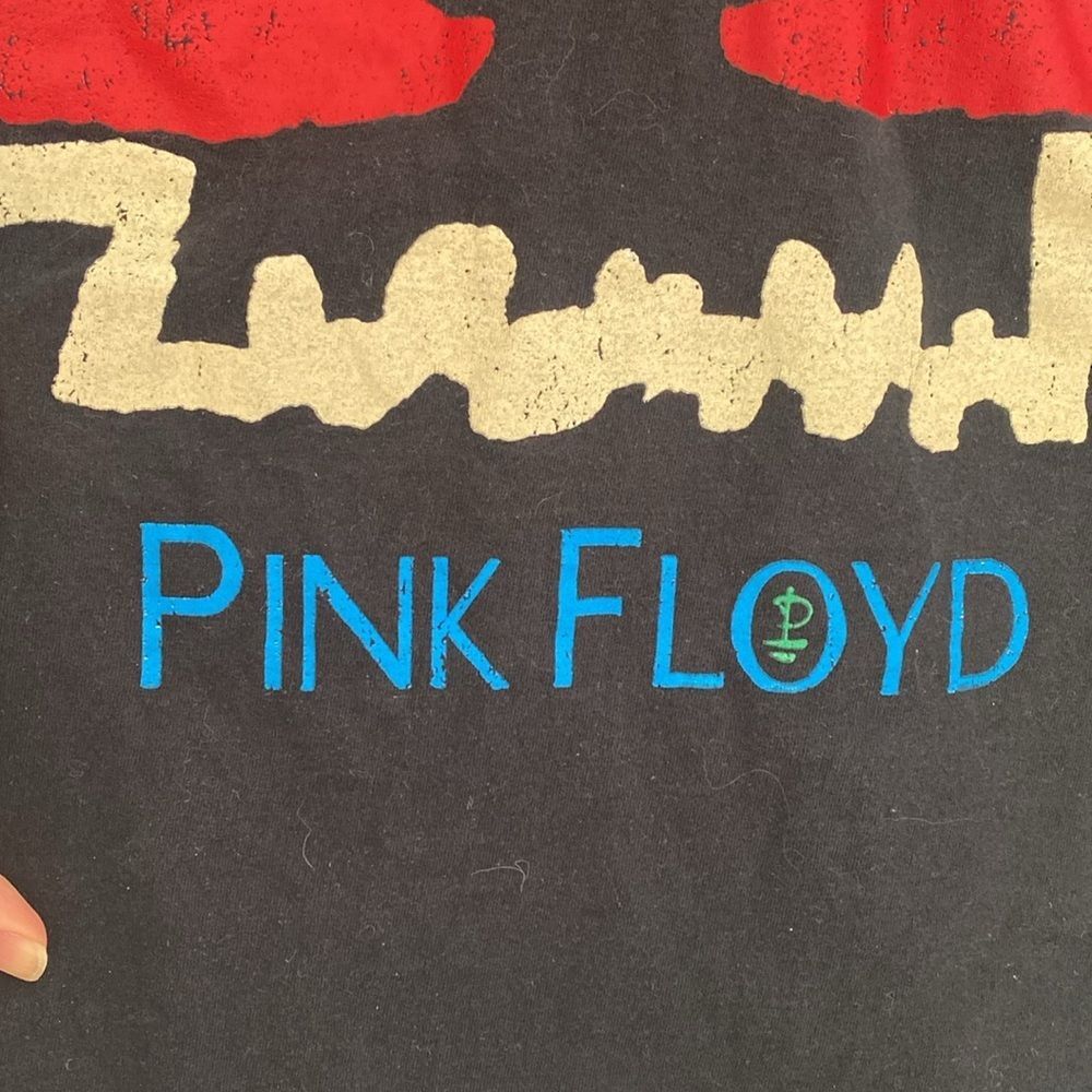 Pink Floyd Double Stitching T-Shirtrt Dark Blue Sz L/G Festival Concerts Emo - Picture 2 of 6